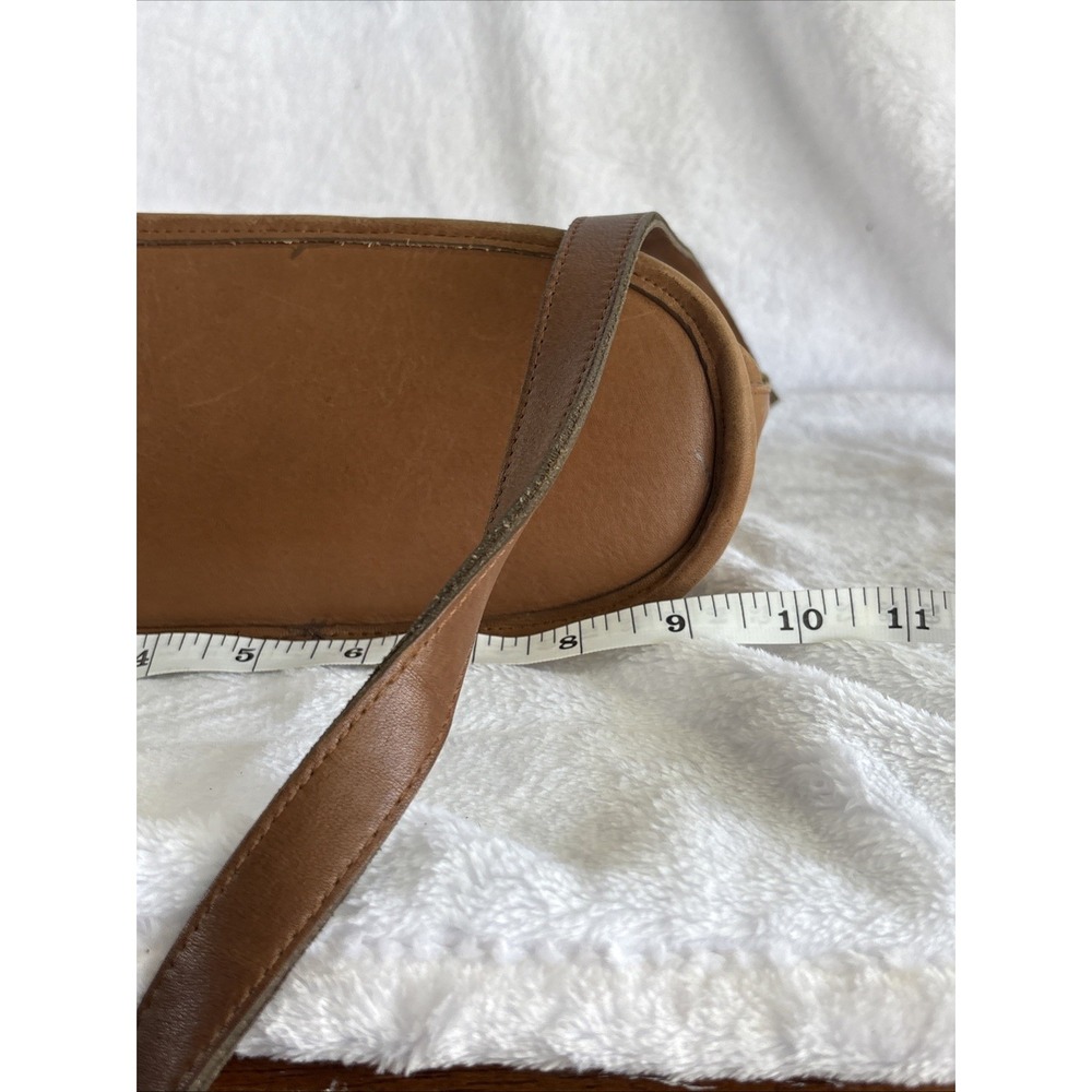 Vintage COACH Nottingham Binocular Crossbody Bag Tabac British Tan Leather USA - Picture 15 of 16